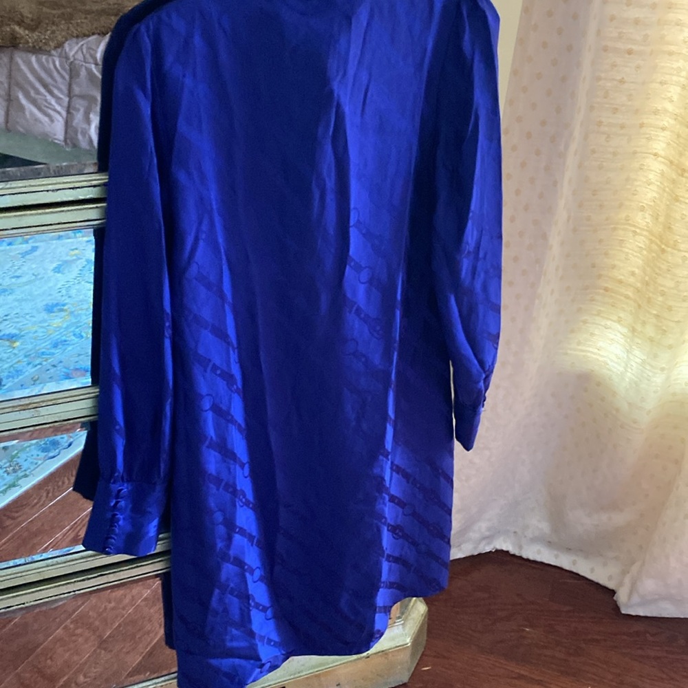 Banana Republic Women’s Silk Dress, Size S, Indigo - Picture 4 of 6